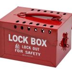 Caja Brady Metalica para Candados Larga 7 38x 9 12 X 6 Color Rojo