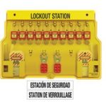 ESTACION MASTER LOCK DE BLOQUEO CANDADOS ETIQUETAS Y HASP 420