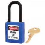 CANDADO MASTER LOCK DIELECTRICO DE TERMOPLASTICO AZUL 6 PERNOS ALTURA ARCO 38 MM CLLAVE DIFERENTE