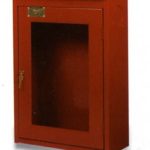GABINETE ANSUL P/MANGUERA DE 30 M Y EXTINTOR ACERO ROJO CAL 22 PARA EMPOTRAR DE 85 X 21 X 88 CM