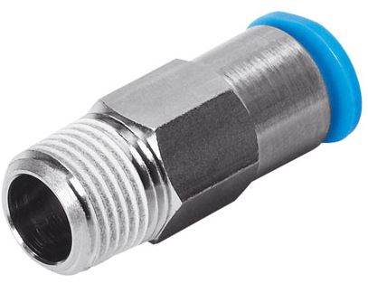 RACOR RAPIDO FESTO QSK184 CON CHECK PUERTO R18 SALIDA 4 MM