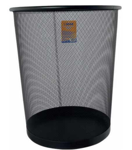 BOTE MAE BB20 DE BASURA 12 LITROS DE MALLA NEGRO