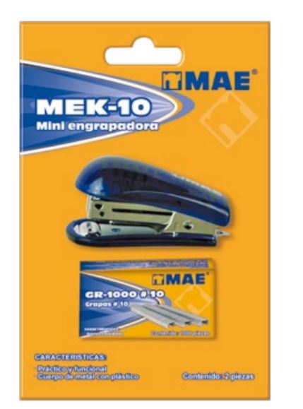 MINI ENGRAPADORA MAE MEK10 CON GRAPAS NO. 10