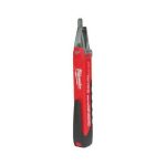 DETECTOR MILWAUKEE 220220 DE VOLTAJE TIPO PLUMA CON LUZ USO CON BATERIAS AA