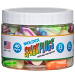 TAPON DESECHABLE MOLDEX SPARKPLUGS DE ESPUMA NRR 33 DB PQTE C40 PARES CFRASCO REUTILIZABLE