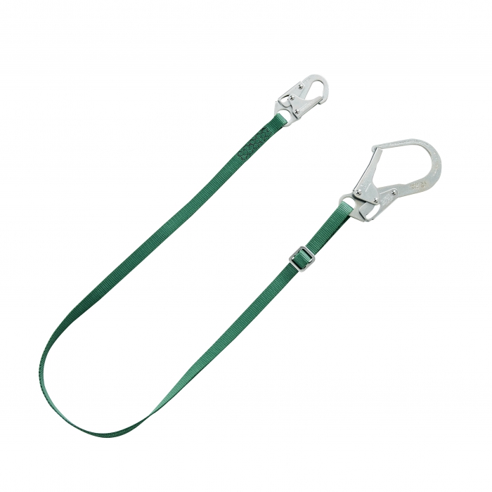 LINEA DE VIDA MSA VSERIES DE POLIESTER VERDE AJUSTABLE CGACHO CHICO Y GANCHO GRANDE 6 FT