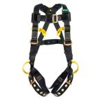 ARNES MSA WORKMAN TIPO CHALECO PARCO ELECTRICO DE NYLON NEGRO ANILLO D EN ESPALDA Y CADERAS TESTANDAR