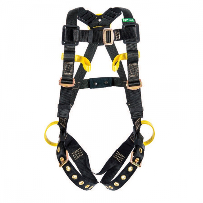 ARNES MSA WORKMAN TIPO CHALECO PARCO ELECTRICO DE NYLON NEGRO ANILLO D EN ESPALDA Y CADERAS TESTANDAR