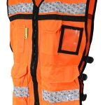 CHALECO JYRSA SR2080ANCRMD NARANJA ABIERTO TIPO RESCATISTA DE ALTA VISIBILIDAD TM