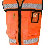 CHALECO JYRSA SR2090ANCRGD NARANJA CERRADO TIPO RESCATISTA DE ALTA VISIBILIDAD TL