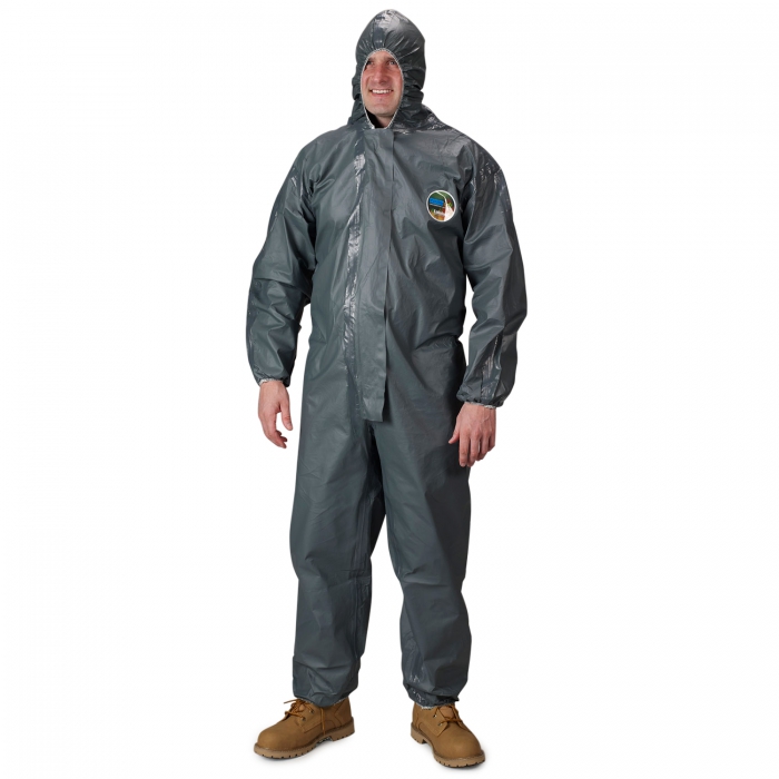OVEROL LAKELAND PYROLON GRIS C/ELASTICO EN CAPUCHA PUNOS Y TOBILLOS T-L