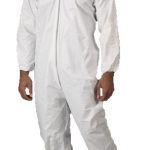 OVEROL LAKELAND MICROMAX BLANCO COSTURA COSIDA C/ELASTICO EN CAPUCHA PUNOS Y TOBILLOS T-M