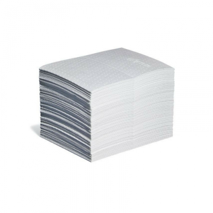 TAPETE ABSORBENTE NEW PIG STATMAT ANTIESTATICO DE POLIPROPILENO BLANCO 15 X 20 IN C100 PZAS