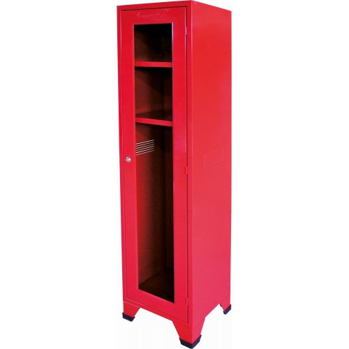 GABINETE EXTINFLAM METALICO P1 EQUIPO DE BOMBERO ROJO 40X45X180CM NO INCLUYE MICA