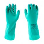 Guante Ansell SolVex Nitrilo Flocado Resistente Quim 15mil T9