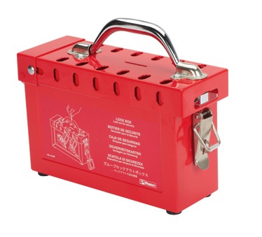 Caja de Bloqueo Panduit PCandados de Acero Inoxidable Rojo Cap 13 Candados