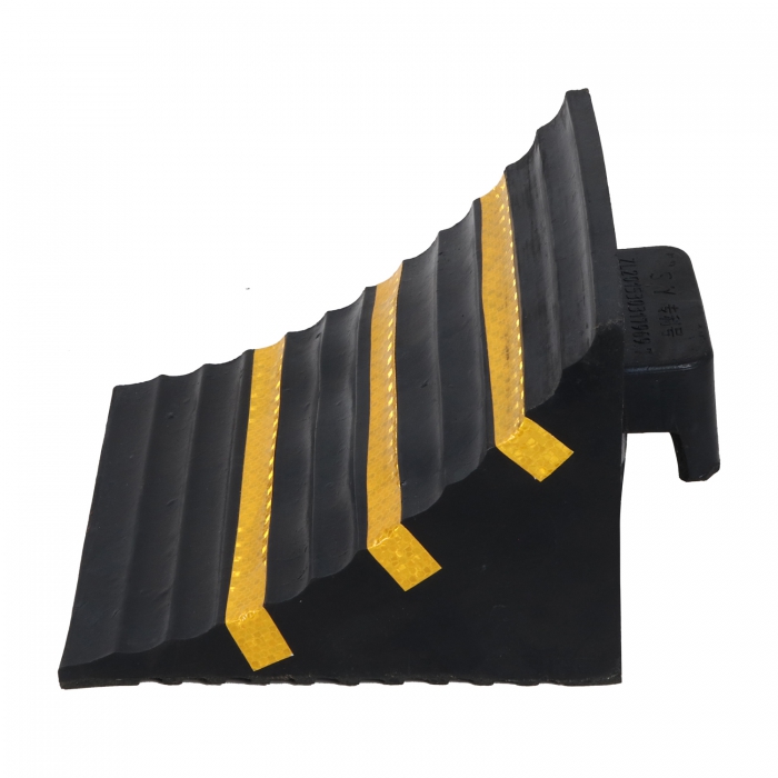 Calza HiVis de Caucho Negro CReflejante Amarillo
