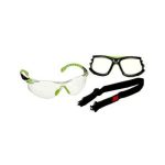 KIT DE LENTE 3M SOLUS 1000 MICA CLARA ANTIEMPANANTE ANTIRRAYADURA PATILLA VERDE INCLUYE MARCO DE ESPUMA Y BANDA ELASTICA EXTRAIBLE