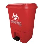 BOTE SABLON 8519RJ DE PLASTICO ROJO PARA RESIDUOS PELIGROSOS CAPACIDAD DE 17 L