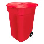 CESTO SABLON 8909RJ DE PLASTICO ROJO CAPACIDAD DE 145 L