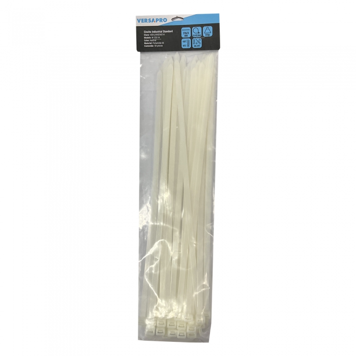 Cincho Standard Versapro LhHd36514Nl Natural de 370 X 7.6mm Uso Industrial en Interiores