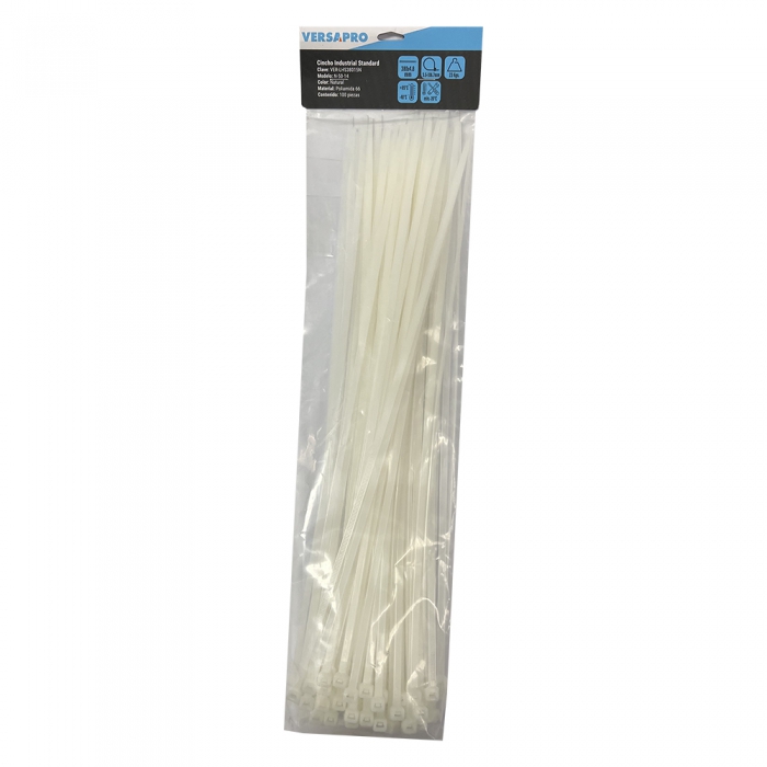 Cincho Standard Versapro LhS38015N Natural de 300 X 4.8 Mm Uso Industrial en Interiores